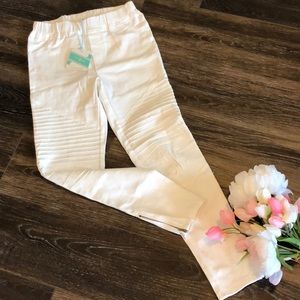 Umgee White Moto Jeggings